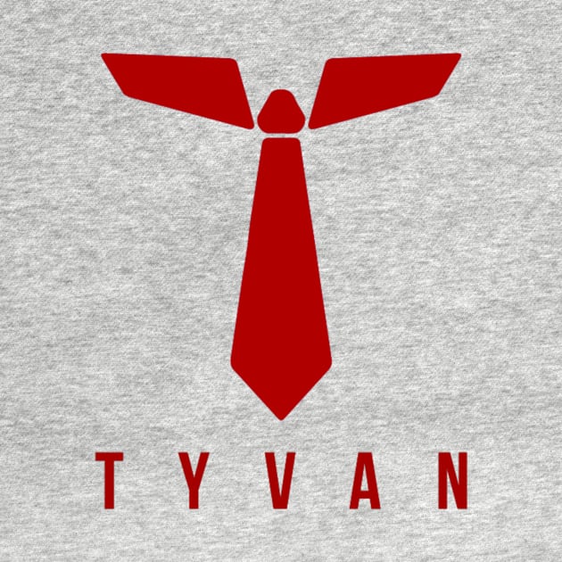 TyvanTV Logo w/TYVAN - Red by Tyvan